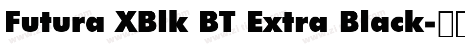 Futura XBlk BT Extra Black字体转换